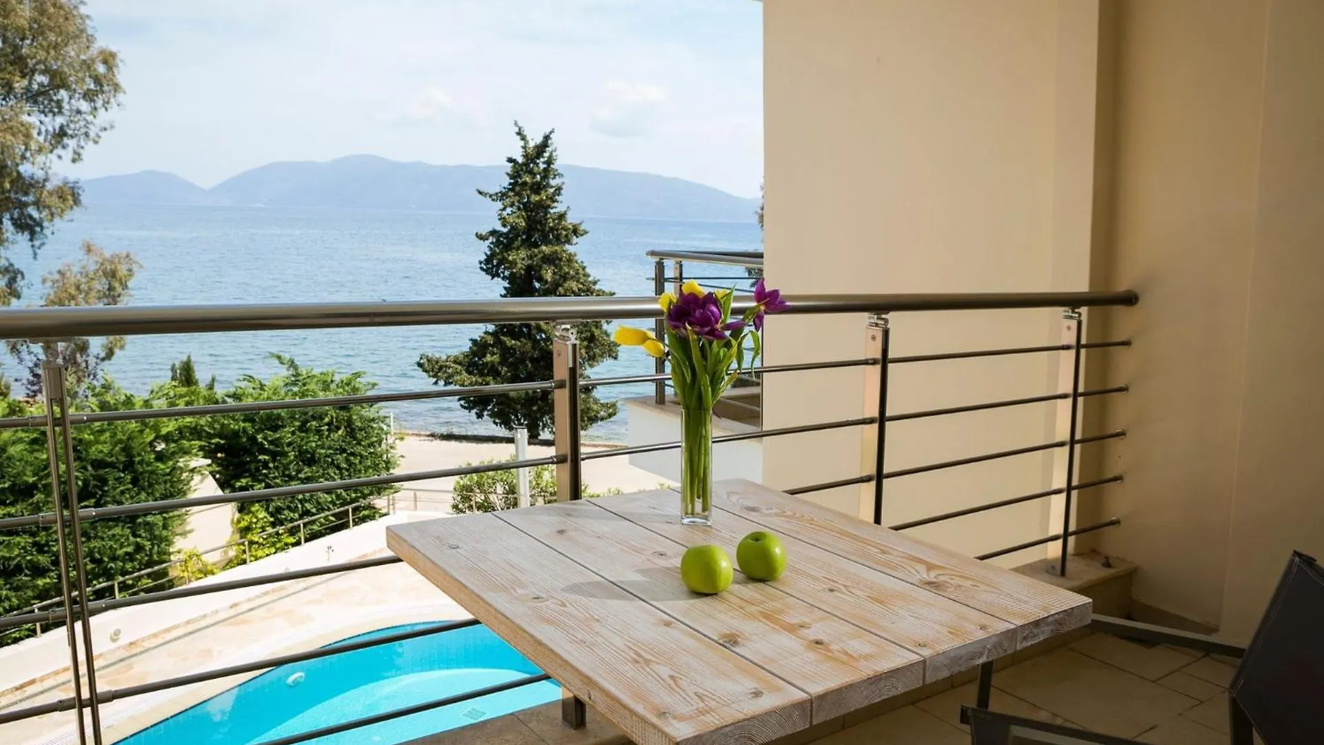 Deluxe Kefalonia Apartment Apartment Leyland 1 Bedroom Pool And Sea View Karavomilos Karavomylos Villa